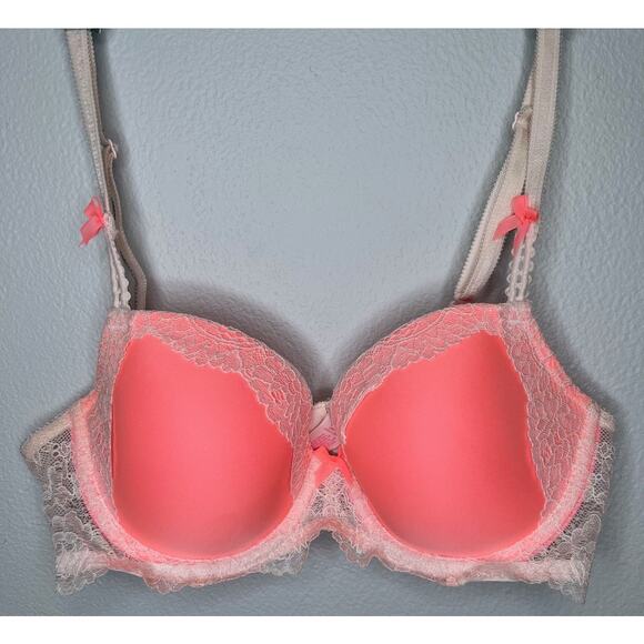 Victoria's Secret Other - Victoria's Secret Dream Angels Bra Lightly Padded Size 34C In Coral Pink